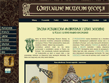 Tablet Screenshot of muzeumsecesji.pl